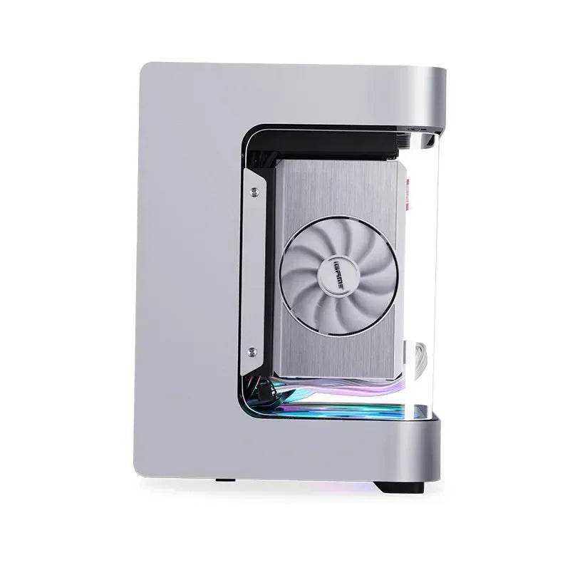 Carcasa Mini Gaming PC Alb ITX din Aluminiu 0.7mm - Venduqo