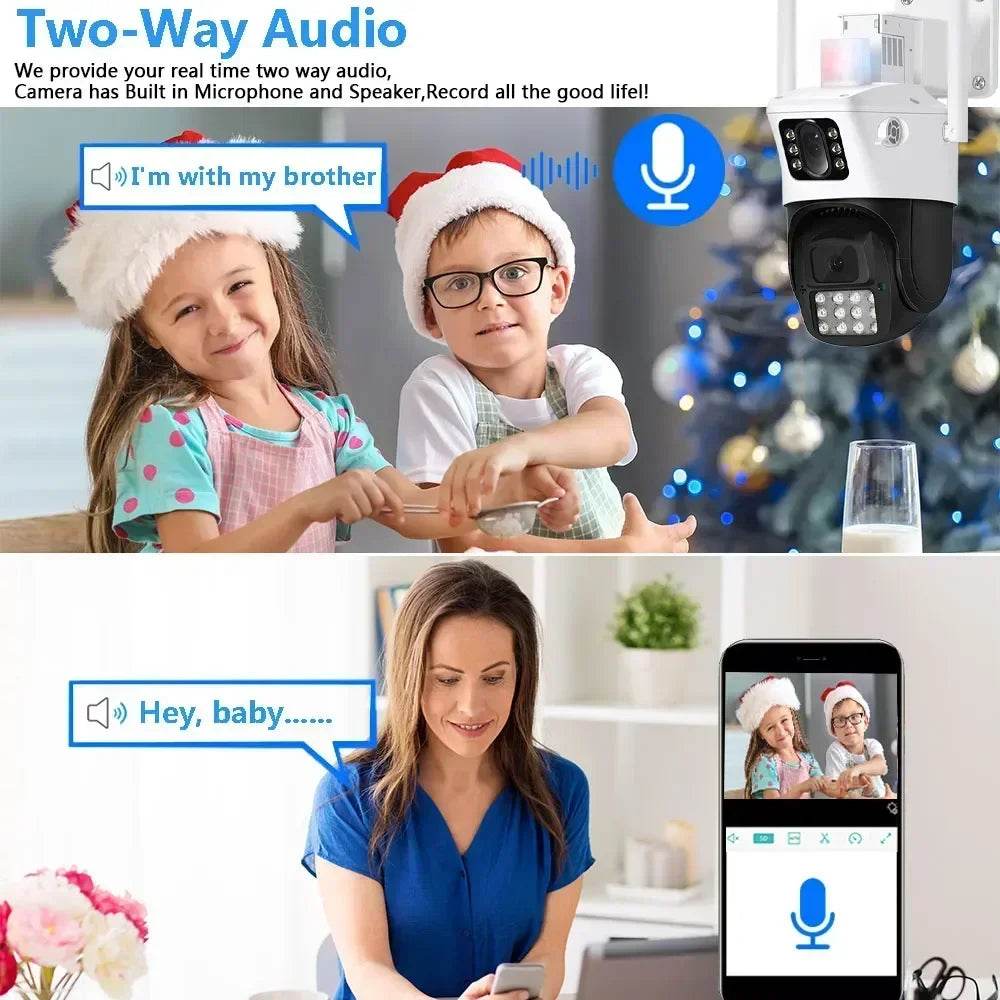 Sistem de Supraveghere Wifi 8MP PTZ cu Camere IP Wireless - Venduqo