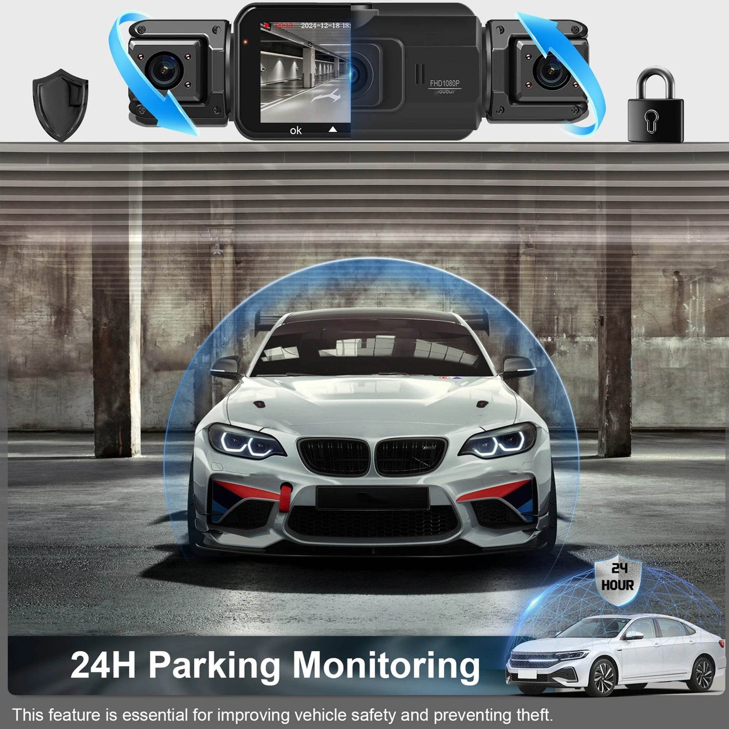 Camera Auto 4 Canale cu Înregistrare Vocală 1080P - Venduqo