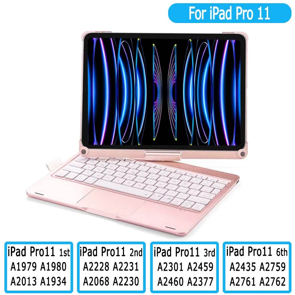 Carcasa cu Tastatură Rotativă pentru iPad 10.2 - 11 - Mini - Venduqo
