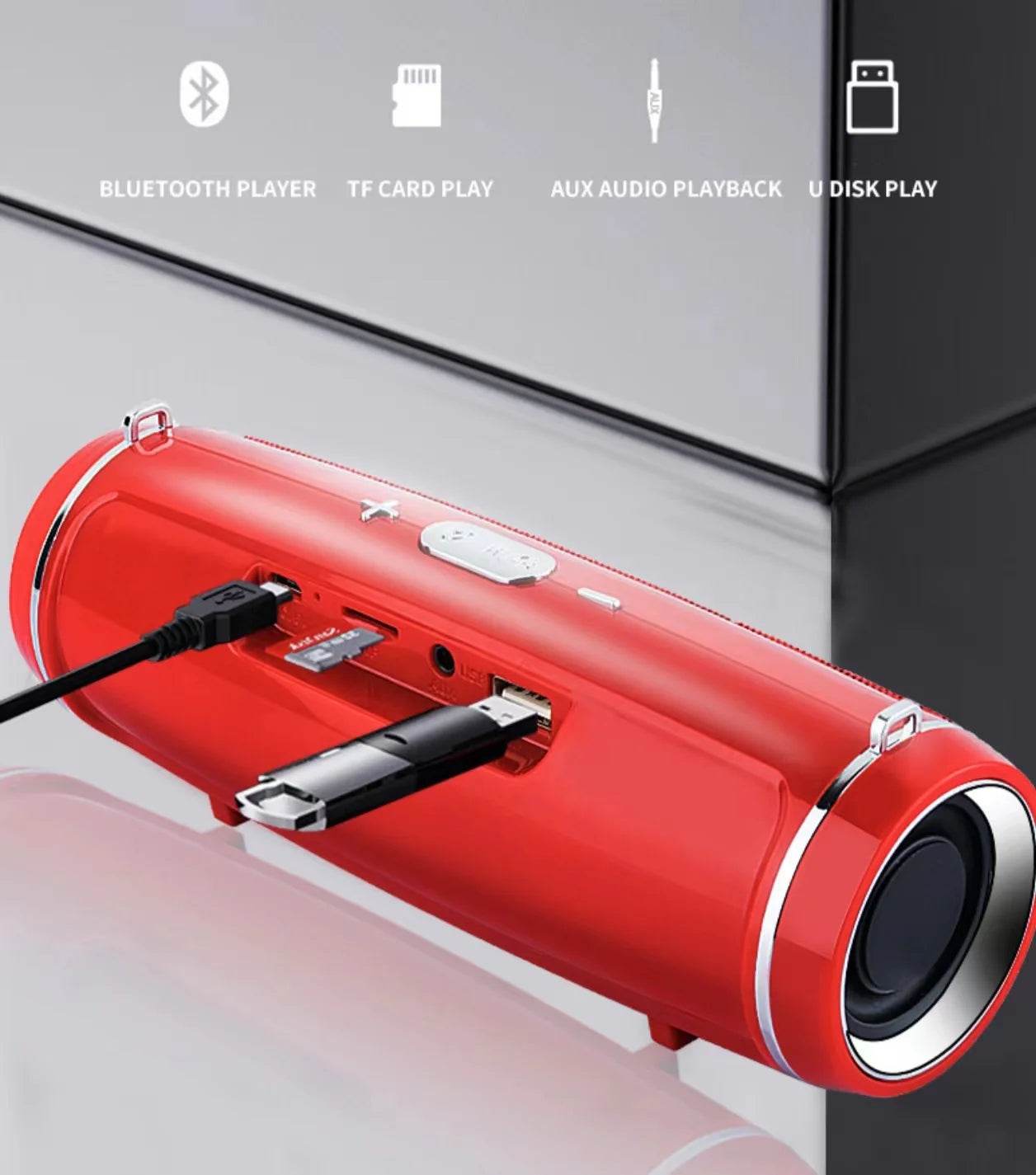 Difuzor Portabil Bluetooth 200W Waterproof cu Subwoofer - Venduqo