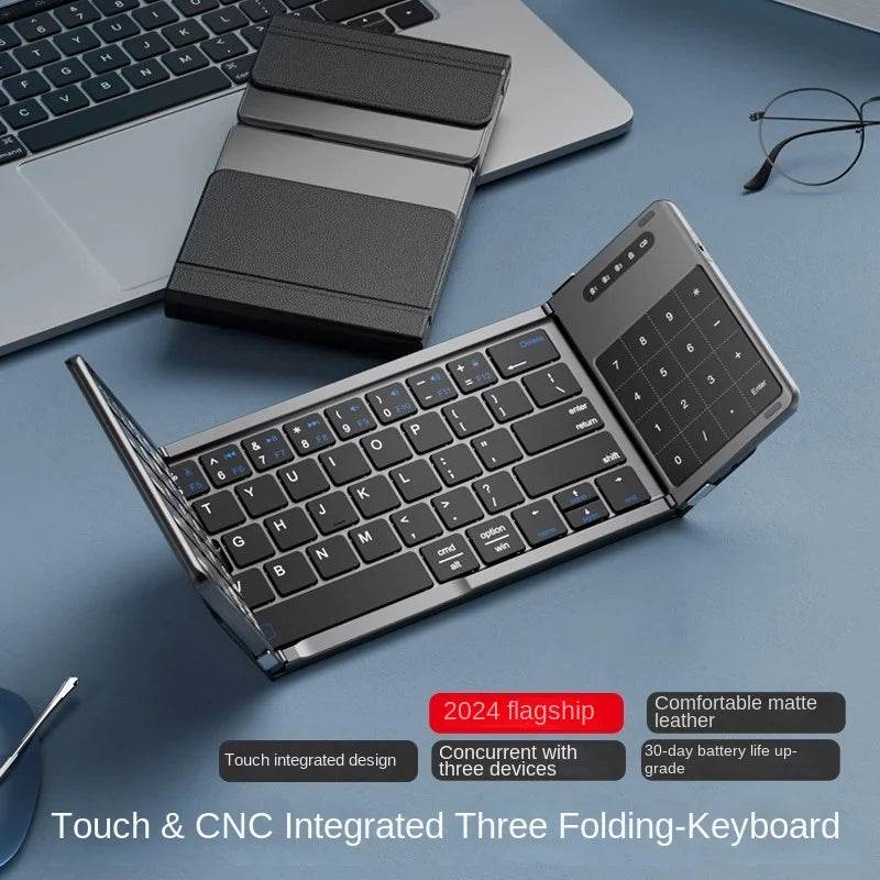 Set Tastatură Portabilă Wireless cu Touchpad pentru Mobil și Tabletă - Venduqo
