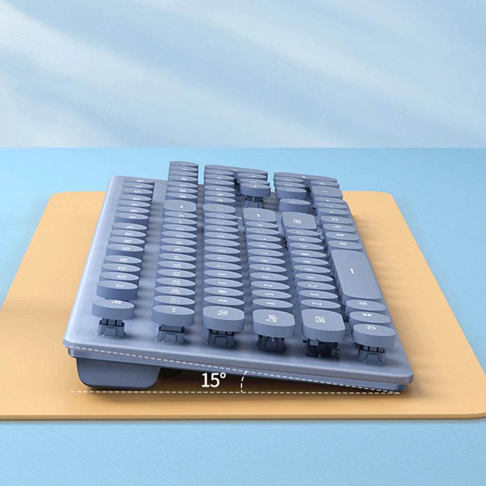 Set Tastatură și Mouse Wireless Reîncărcabil Ergonomic - Venduqo