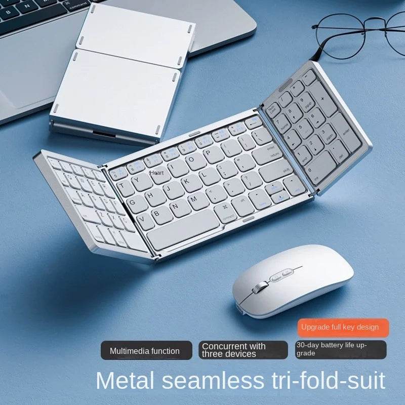 Set Tastatură Portabilă Wireless cu Touchpad pentru Mobil și Tabletă - Venduqo