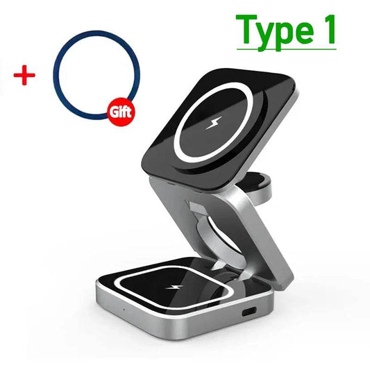 3-in-1 Wireless Magnetic Charger 30W for iPhone & Apple Devices
