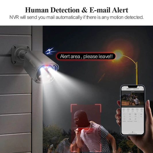 Sistem de Supraveghere Techage 4K 8MP H.265 8CH PoE NVR - Venduqo