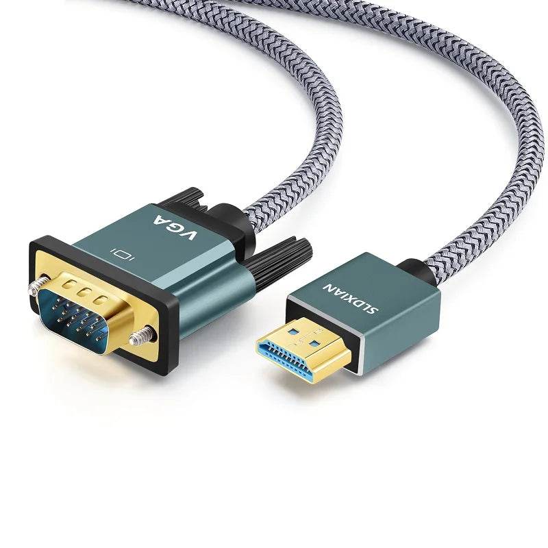 Lungfish HDMI to VGA Cable - Gold-Plated & Braided