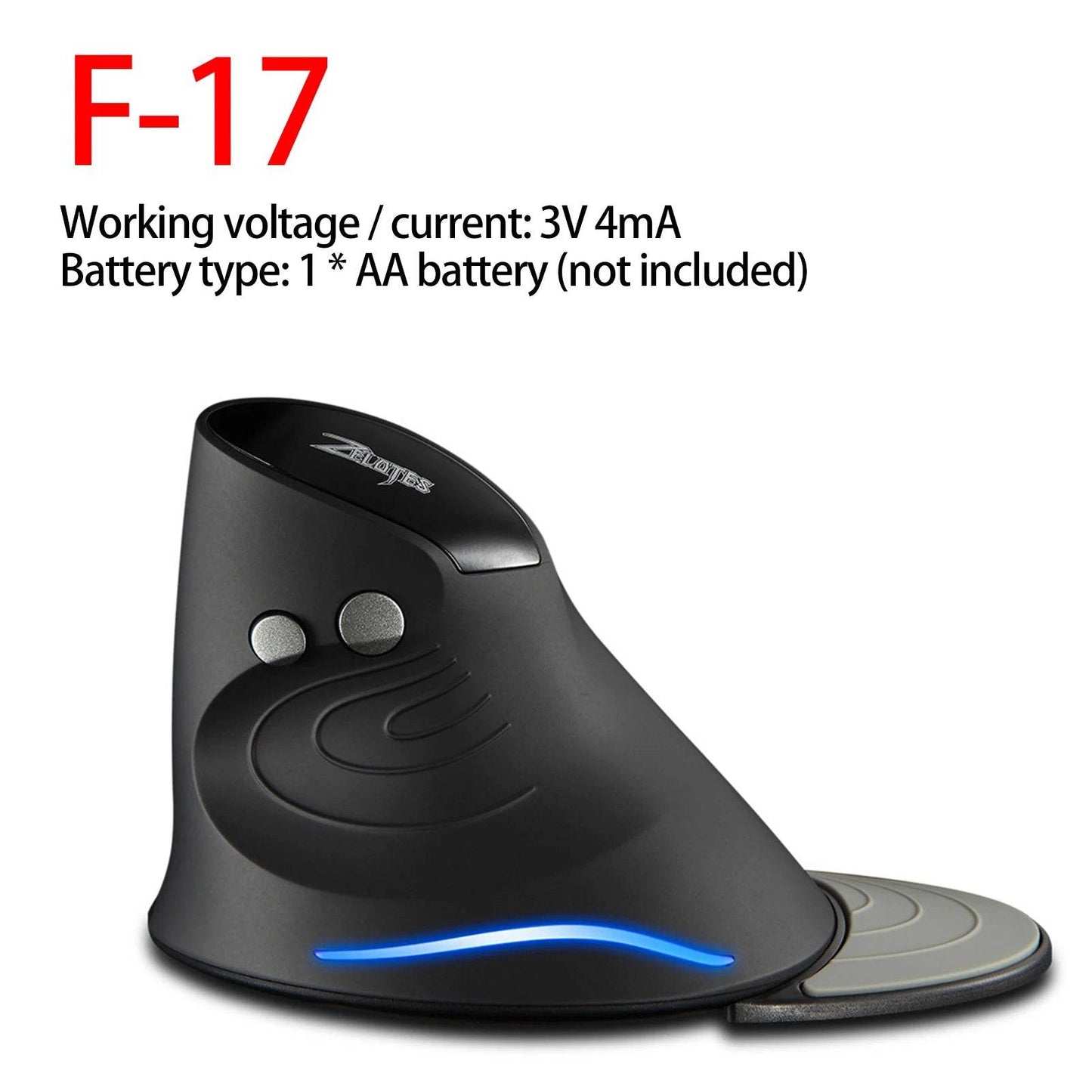Mouse Vertical Ergonomic F-26C 2.4G Wireless 3200DPI - Venduqo