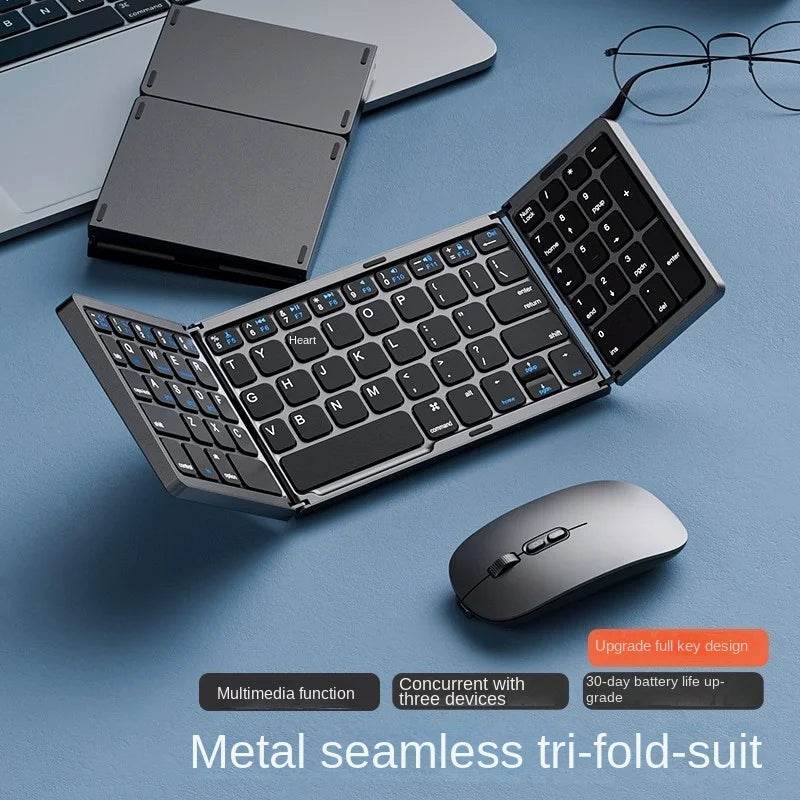 Set Tastatură Portabilă Wireless cu Touchpad pentru Mobil și Tabletă - Venduqo