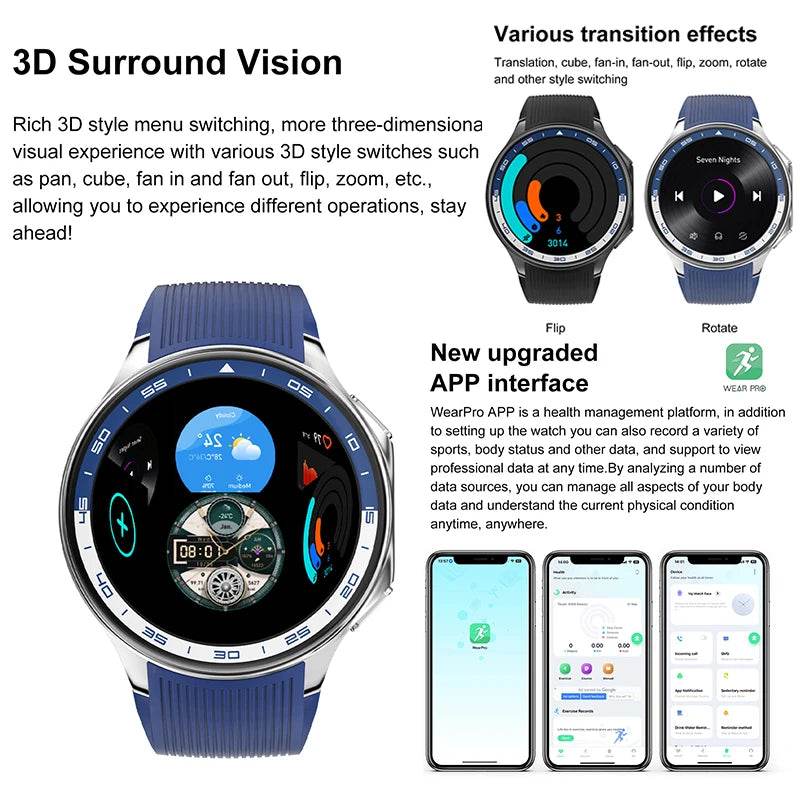 Ceas inteligent OPPO Watch X pentru bărbați, 32G, video, waterproof - Venduqo