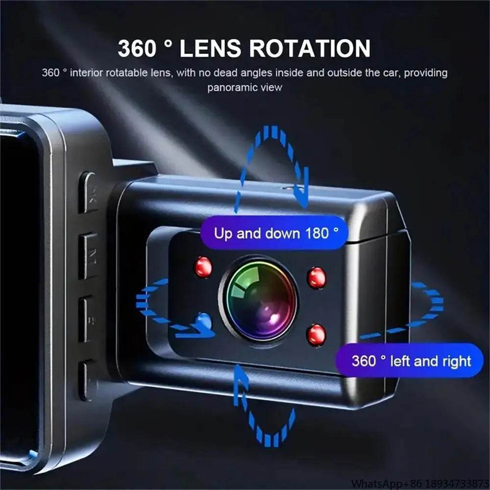 Camera DVR Auto 3 Canale HD 1080P cu 3 Lentile - Venduqo