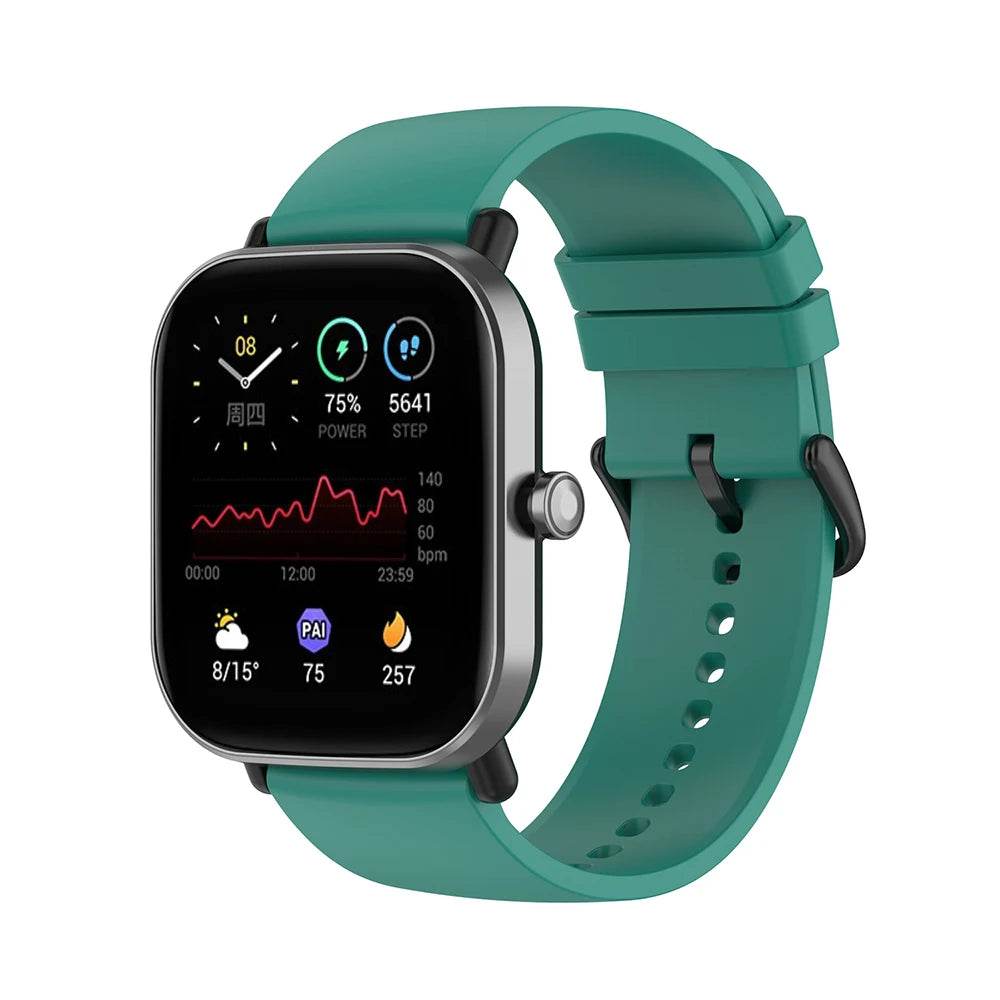 Pangă de Silicona 20mm pentru Amazfit GTS 4/2 Mini GTS 3, Bip 3/Bip U Pro - Venduqo
