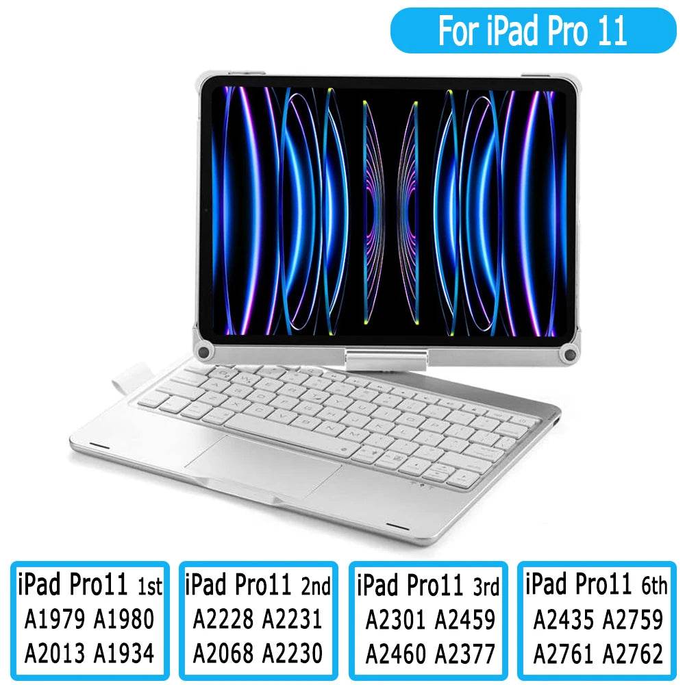 Carcasa cu Tastatură Rotativă pentru iPad 10.2 - 11 - Mini - Venduqo