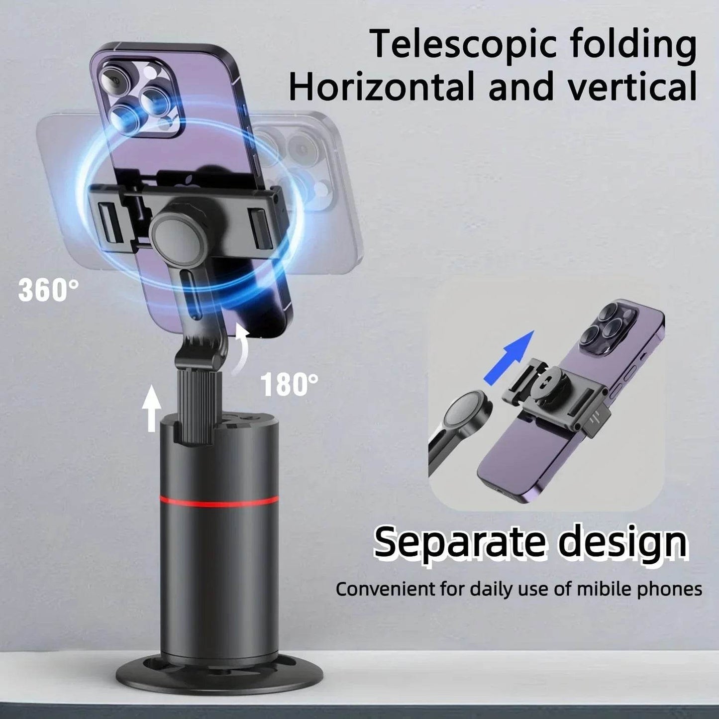 Suport Telefon cu Urmărire Automată și Rotire 360° - Venduqo