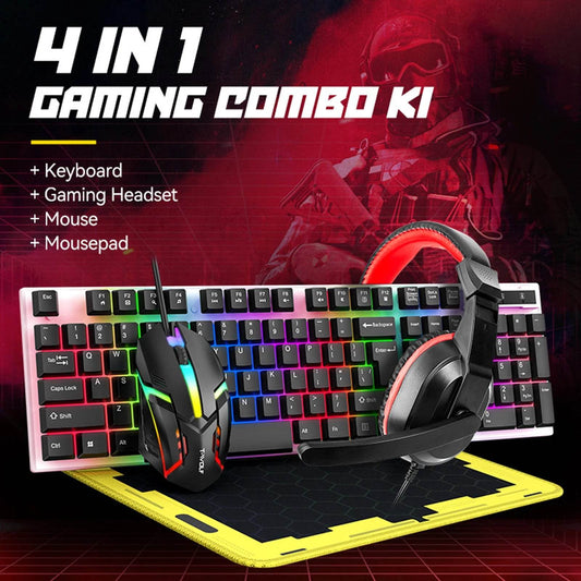 T-WOLF TF240 Gaming Combo: Keyboard, Mouse & Headset