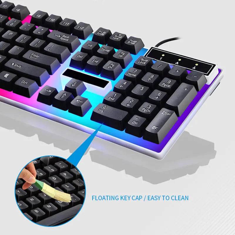 Kit Tastatură și Mouse RGB pentru Gaming - Venduqo