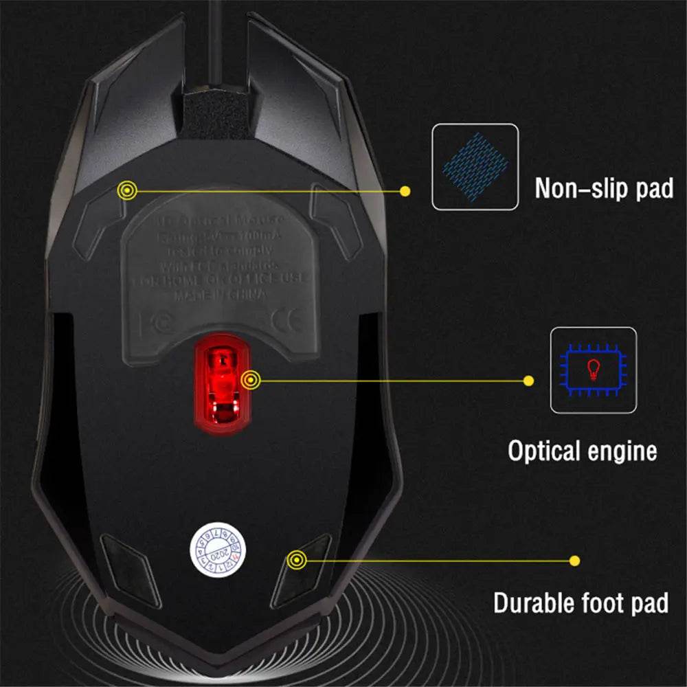 Mouse Gaming Wired LED ITLY M01 pentru PC de Birou - Venduqo
