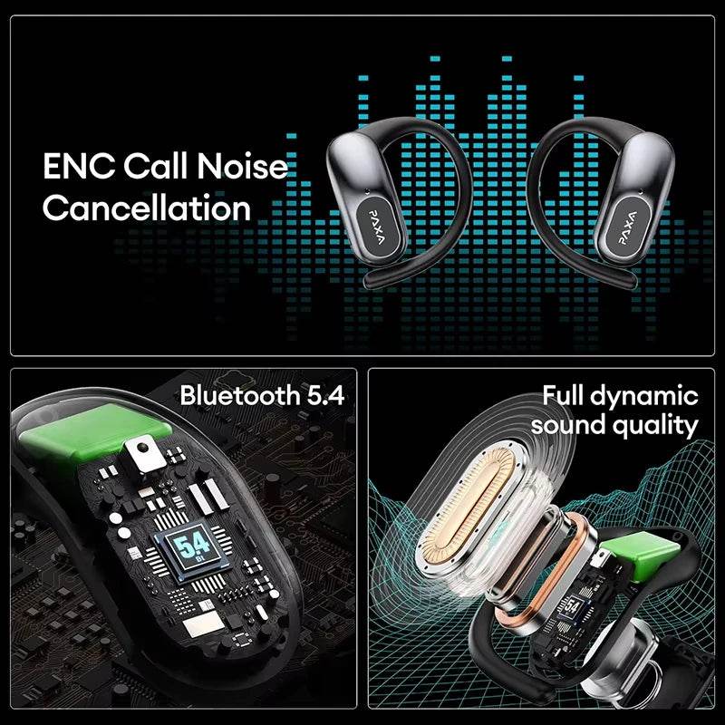 Căști Bluetooth PAXA OpenAirUltra AI cu Traducere în Timp Real - Venduqo