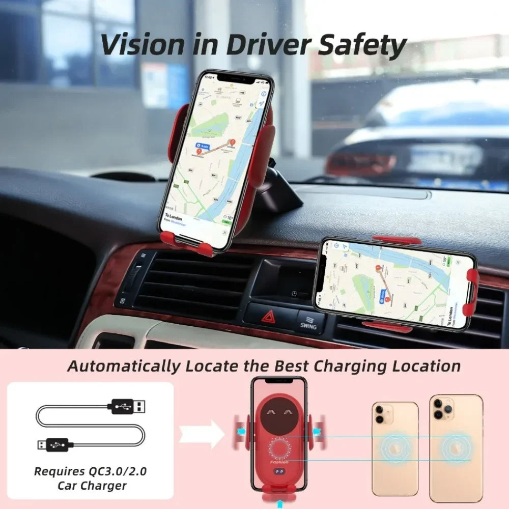 30W Fast Wireless Car Charger for Phone