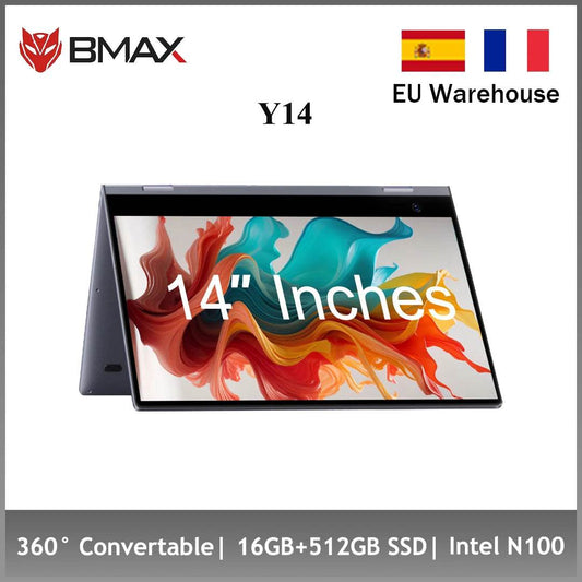 BMAX Y14 14 Inch Touchscreen Laptop - 16GB RAM, 512GB SSD