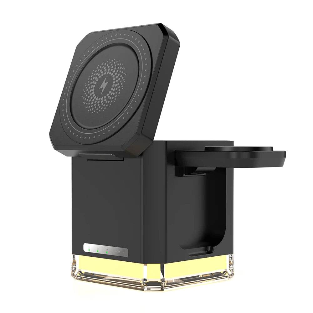 Încărcător Wireless 3 în 1 cu Suport Magnetic pentru iPhone 16-12 - Venduqo