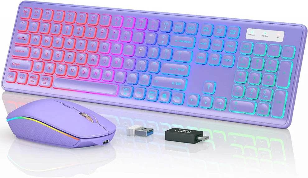 Combo Tastatură și Mouse Wireless Iluminat - Venduqo