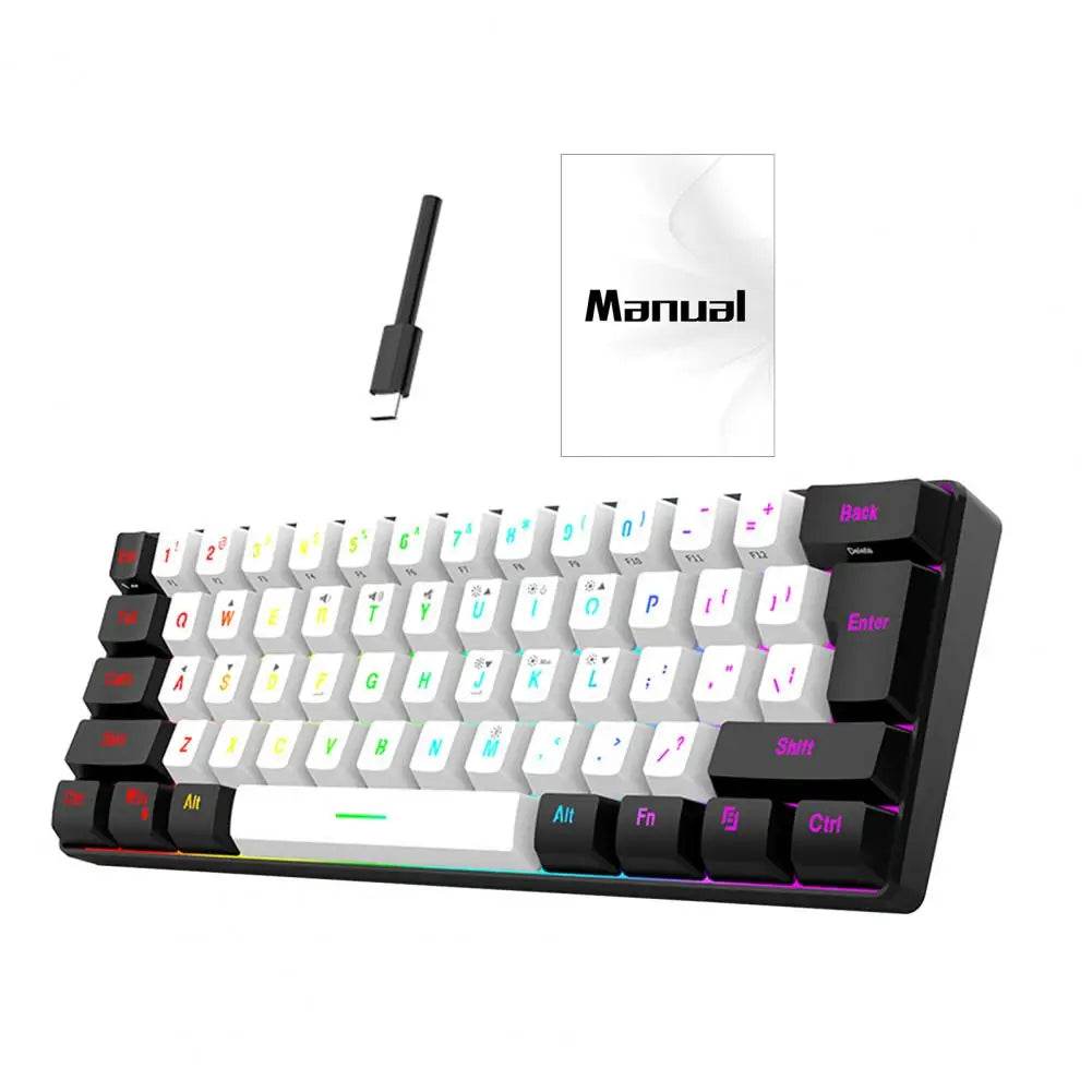 Tastatură Mecanică de Gaming 61 Taste cu Iluminare RGB - Venduqo