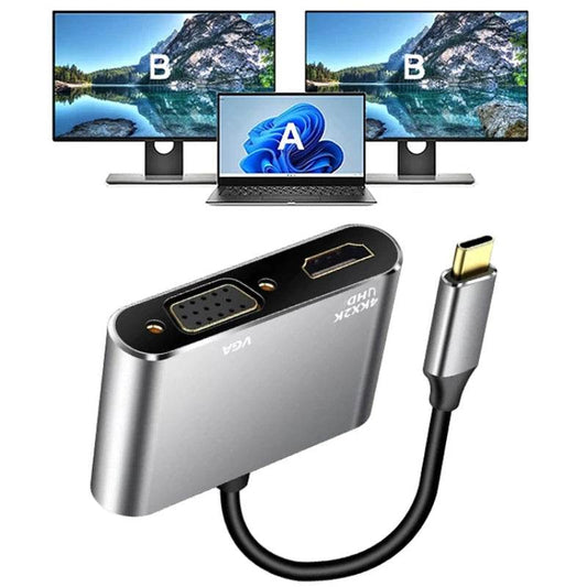 USB C Docking Station with 4K HDMI & VGA for Enhanced Connectivity