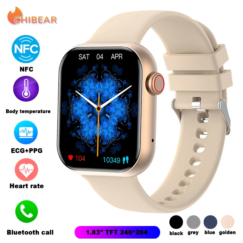 Smart NFC Bluetooth Watch 2023 for Men - 1.81" AMOLED Display