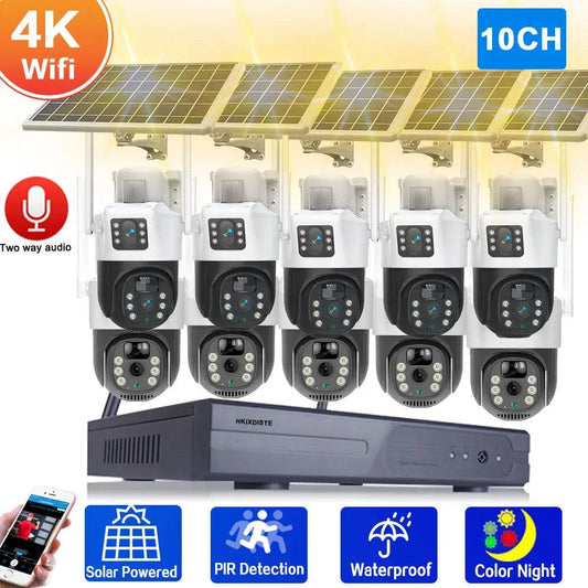 4K WiFi CCTV Security System with Dual Lens