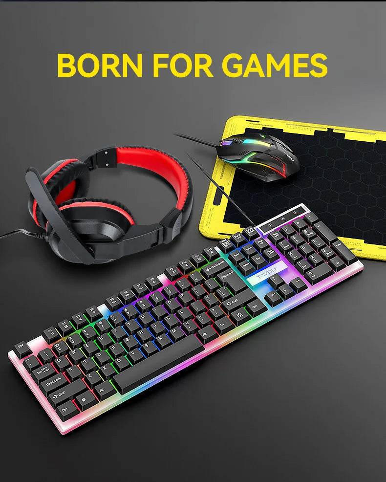 Set Tastatură și Mouse Cablat COcomice - Venduqo