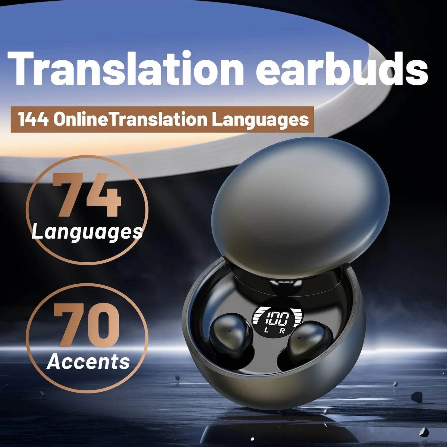 Căști Wireless AI cu Bluetooth 5.4 - Reducere Zgomot - Venduqo