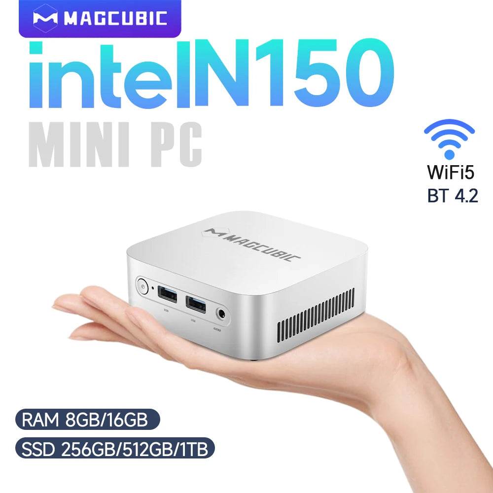 Mini PC Magcubic Intel N150 Windows 11, 8/16GB RAM, 256/512GB/1TB - Venduqo