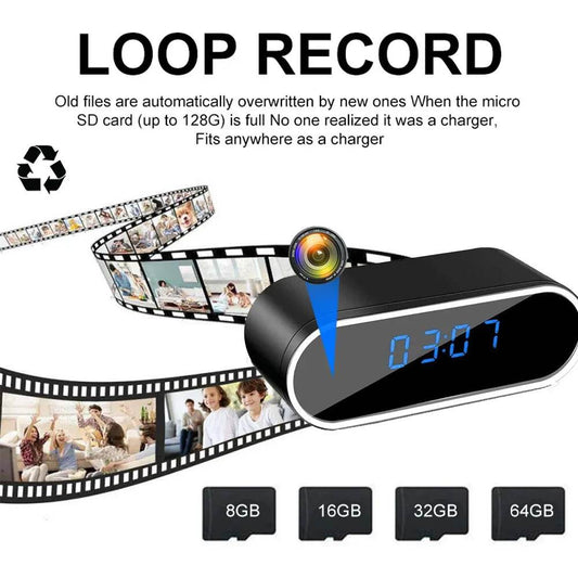 Ceas Camera Wifi HD 1080P cu Viziune Nocturnă - Venduqo