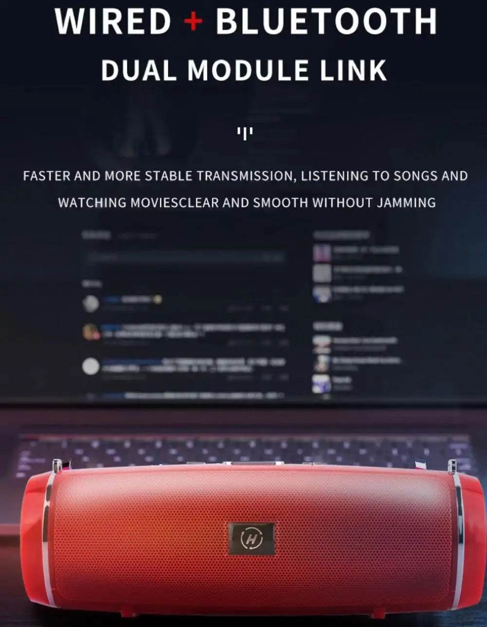 Difuzor Portabil Bluetooth 200W Waterproof cu Subwoofer - Venduqo