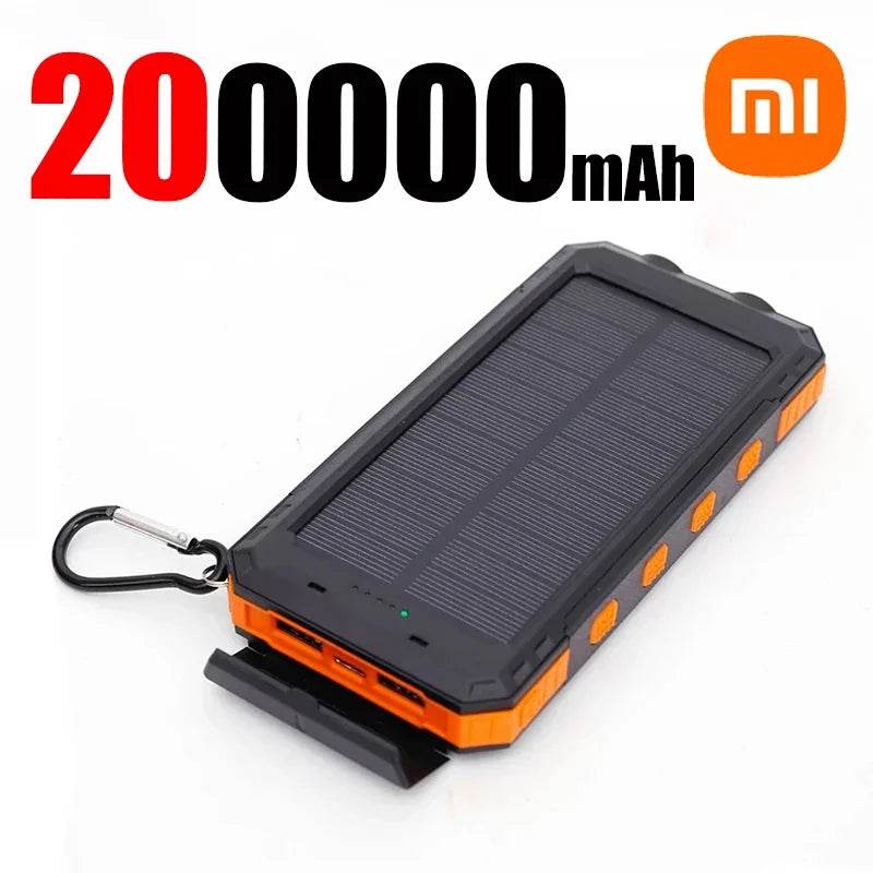 Power Bank Solar Xiaomi 200000mAh cu Lampa LED - Venduqo