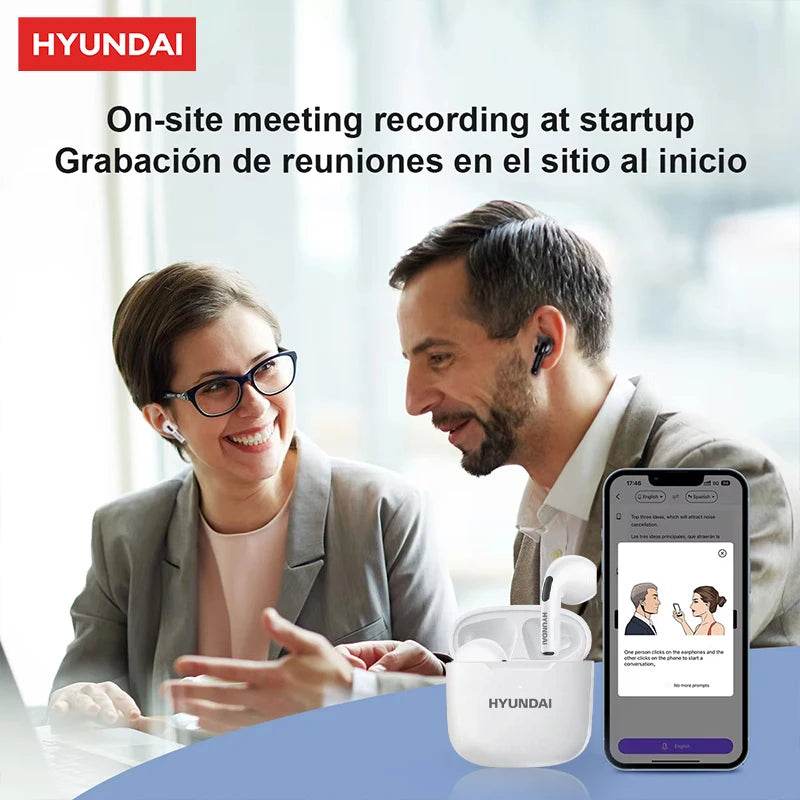 Casti Bluetooth HYUNDAI HY-T02 AI cu traducere - Venduqo