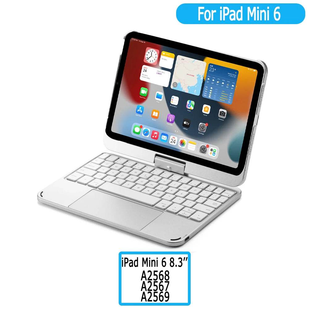 Carcasa cu Tastatură Rotativă pentru iPad 10.2 - 11 - Mini - Venduqo