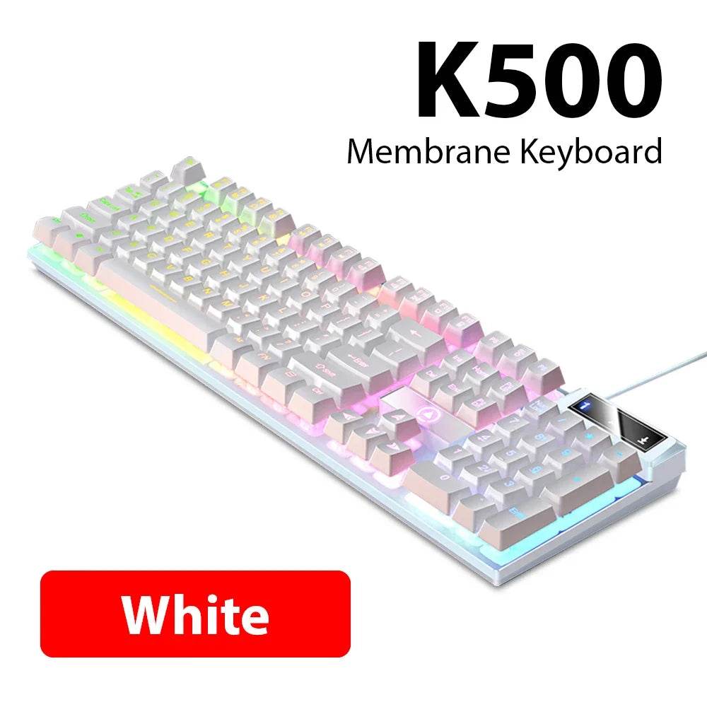 K500 Tastatură Wired cu 104 Taste pentru Birou și Gaming - Venduqo