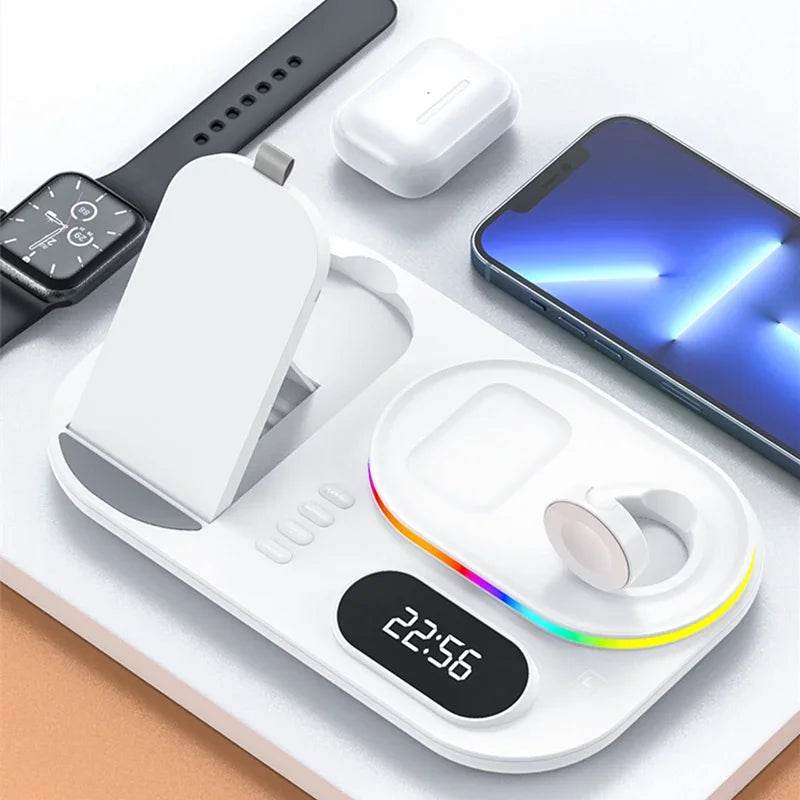 Încărcător Wireless 4 în 1 pentru iPhone și Apple Watch - Venduqo