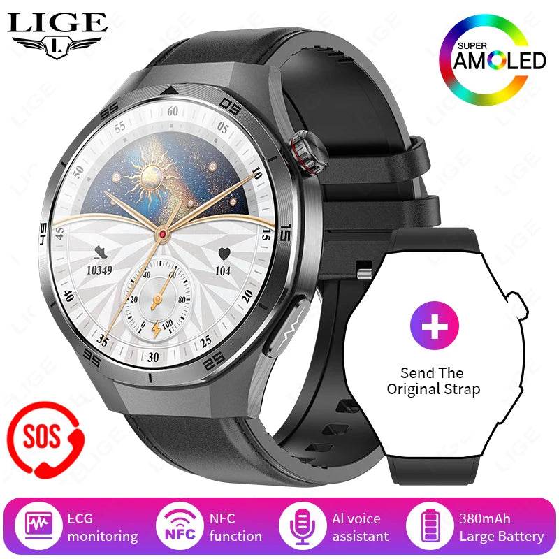 Ceas inteligent medical Smart Watch bărbați cu ECG, PPG și monitorizare tensiune arterială - Venduqo