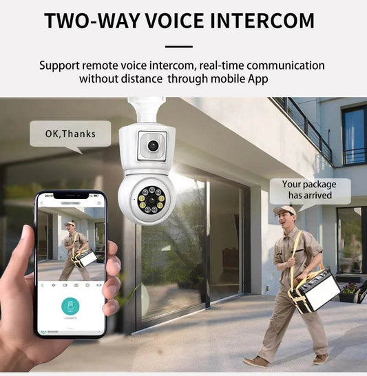 Camera ICSEE E27 WiFi 4K 8MP cu Viziune Nocturnă Color - Venduqo