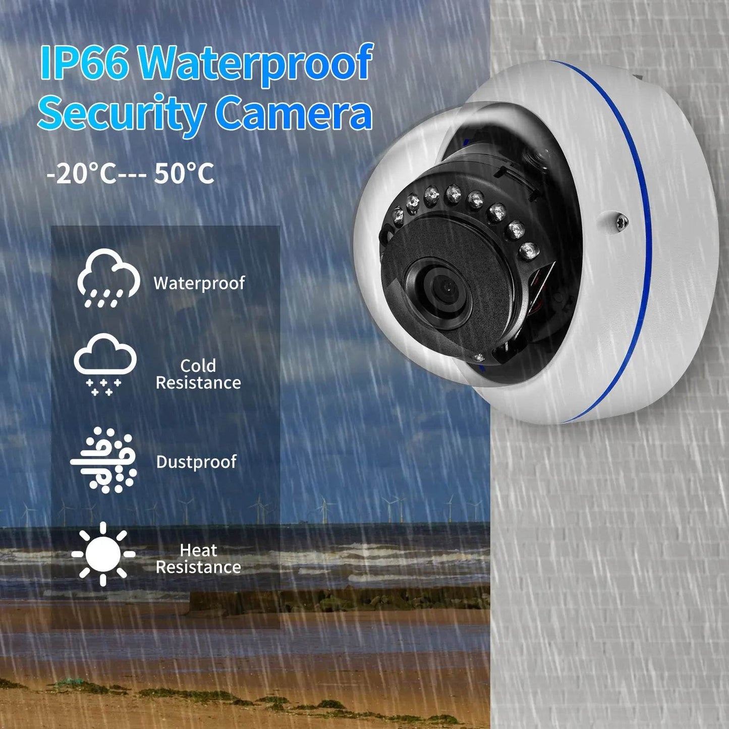 Kit de Supraveghere Gadinan 4K POE cu 10 Canale și Camere Dome Vandalproof - Venduqo