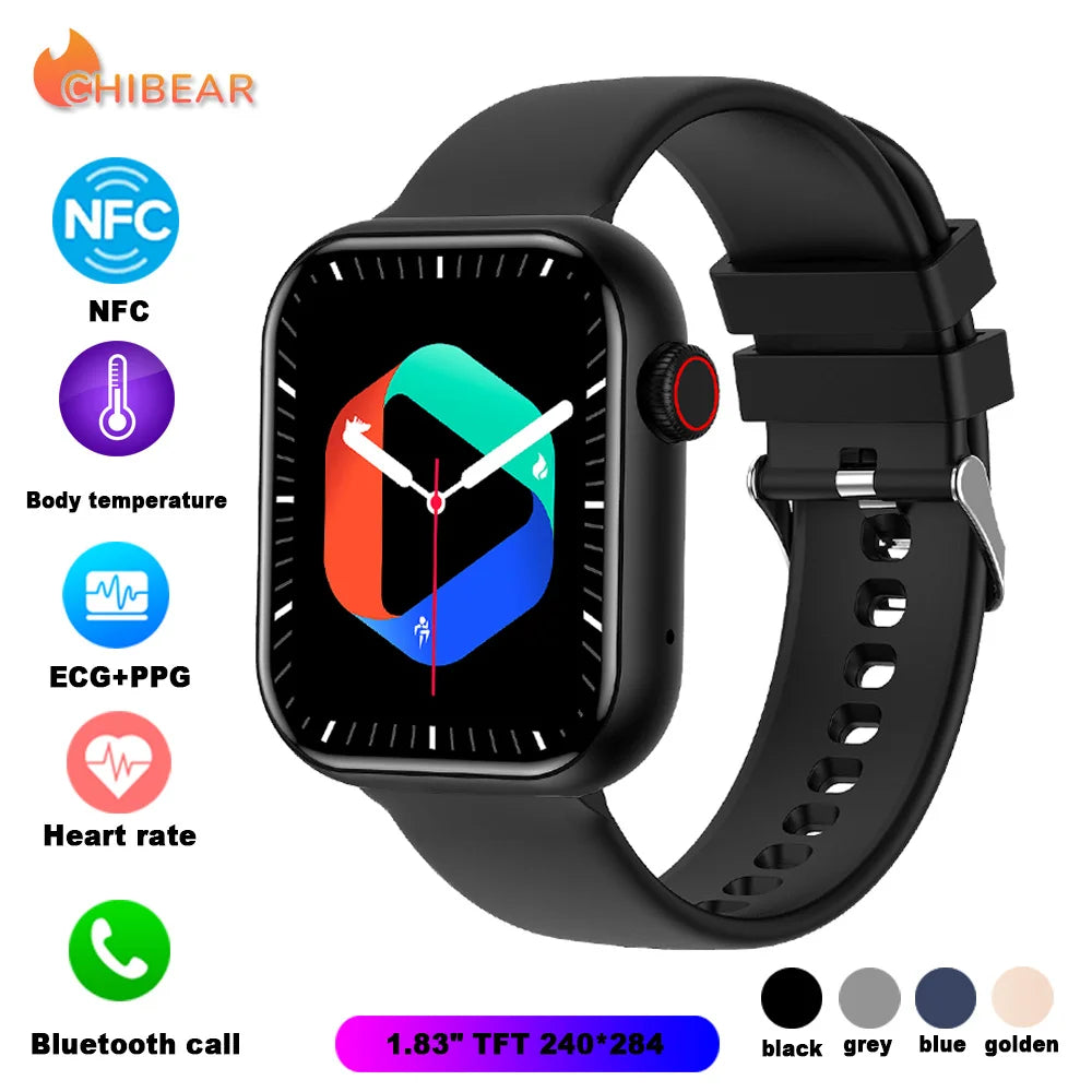 Smart NFC Bluetooth Watch 2023 for Men - 1.81" AMOLED Display
