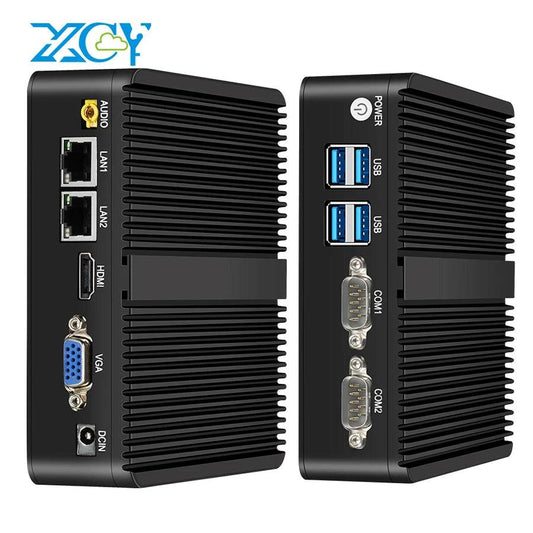 Fanless Mini PC XCY with Intel Celeron J4125 - Efficient & Quiet