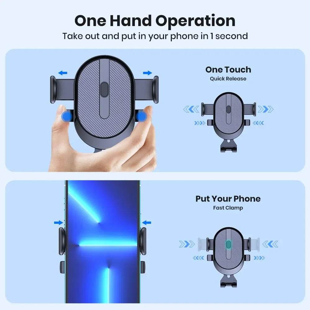 Suport Telefon Auto cu Senzație de Gravitate și Design Metallic - Venduqo