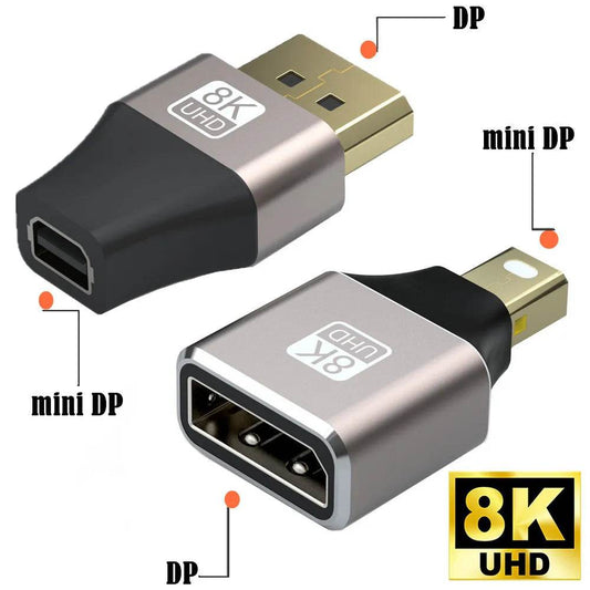 8K Mini DisplayPort to DisplayPort Adapter