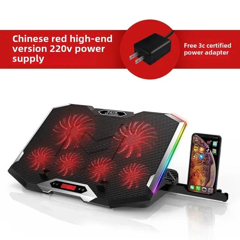 Răcitor Laptop Silent K9 cu Iluminare RGB - Venduqo