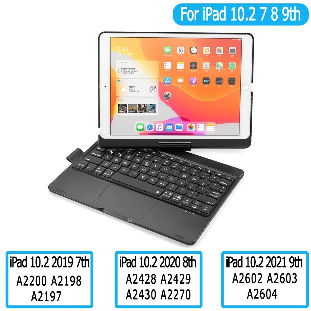 Carcasa cu Tastatură Rotativă pentru iPad 10.2 - 11 - Mini - Venduqo