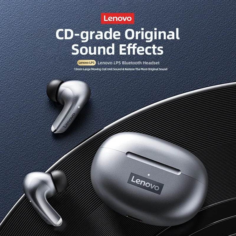 Căști Lenovo LP5 Wireless Bluetooth - Încărcare Rapidă - Venduqo